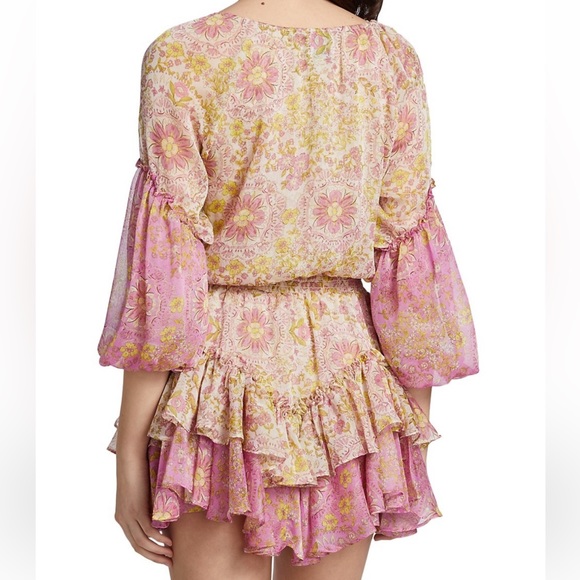 Misa Los Angeles - Viviana Floral Ruffle Minidress - Picture 4 of 6